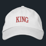 Bordada Personalizado KING Texto impreso Gorra de calidad<br><div class="desc">Eleva tu estilo con este tapón adaptable básico alternativo de ropa,  que incluye el texto bordado en negrita y regular "KING". Diseñado para un ajuste perfecto y un confort ininterrumpido,  este tapón está fabricado con materiales de alta calidad,  lo que lo convierte en un accesorio imprescindible para cualquier armario.</div>