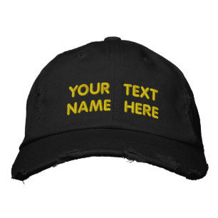 Bordada Personalizado Texto Gorra personalizado Su tapa bo