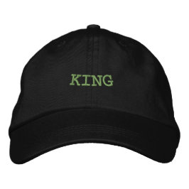 Bordada Personalizado texto KING Gorra negro personalizado