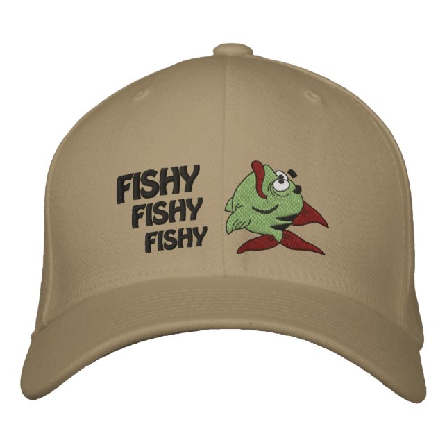 Bordada PESCADO PESQUERO BORRADO Gorra (Anverso)
