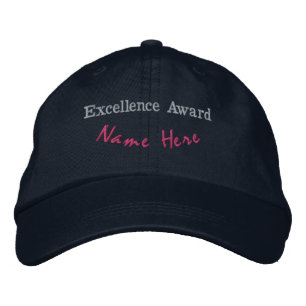 Bordada Premio a la Excelencia Personalizada Gorra Azul Ma