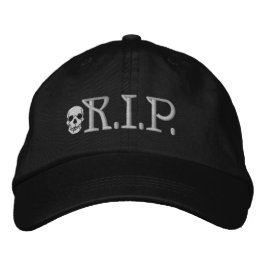 Bordada R.I.P. Skull Embroidered Gorra