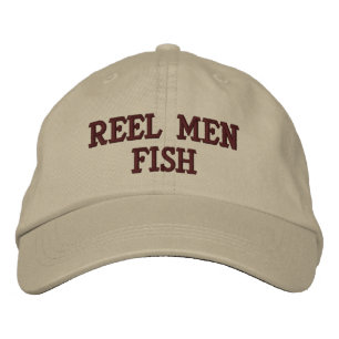 Bordada Reel Men Fish Embroidered Gorra