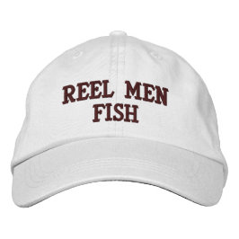 Bordada Reel Men Fish Embroidered Gorra