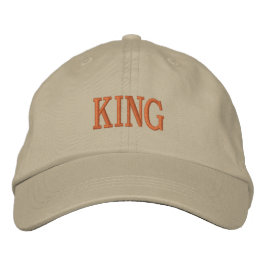 Bordada Regal Embroidery Khaki Cap King Nombre Gorra impre
