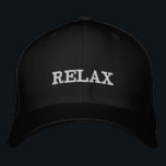 Bordada Relax Gorra<br><div class="desc">Presentamos a nuestro Gorra "Relax" - el epítome de un estilo relajado y de vibraciones relajantes. Diseñado con comodidad y esparcimiento en mente, este gorra es más que un simple accesorio; es un recordatorio de tomar la vida con calma y encontrar sus momentos de calma en medio del caos. El...</div>