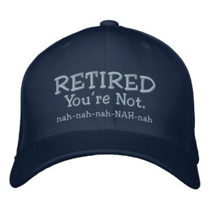 Bordada Retirado - Funny gorra