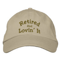 Retirado Y Amado, Divertido Gorra Embrodado