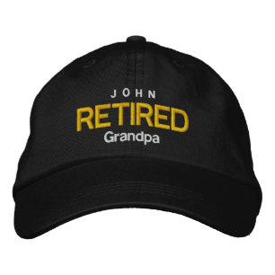 Bordada RETIRED GRANDPA Gorra ajustable personalizado V07