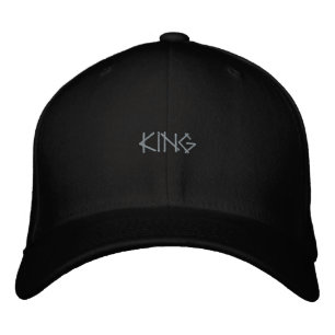 Bordada Rey de Gorra de Lana Negra Ropa Callejera con Esti
