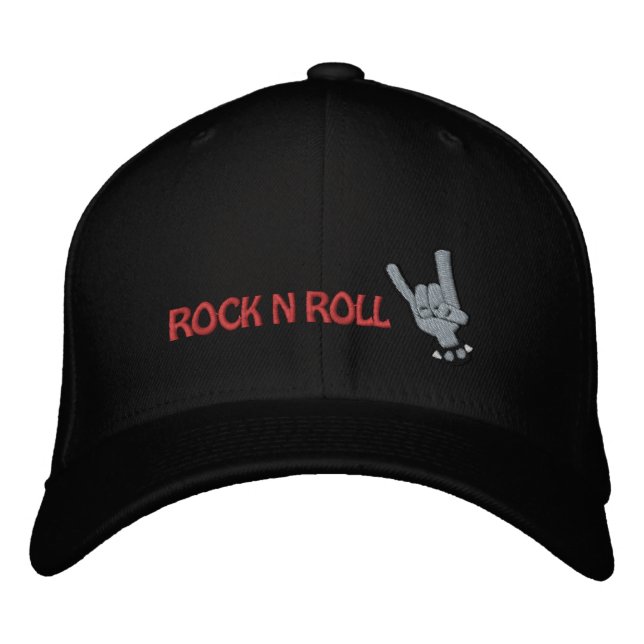 Bordada ROCK N ROLL Embroidered Gorra (Anverso)