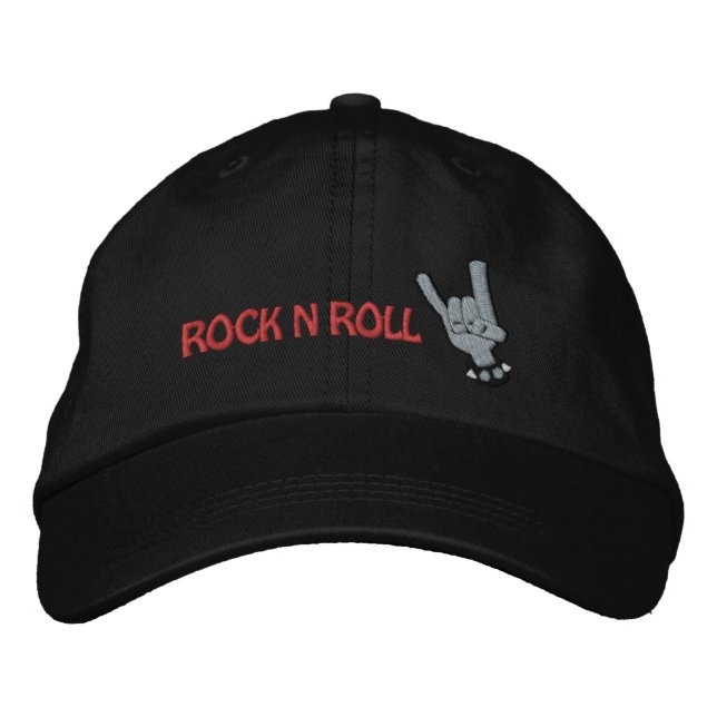 Bordada ROCK N ROLL Embroidered Gorra (Anverso)