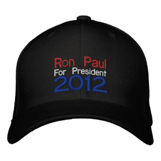 Bordada Ron Paul 2012 Bordado Gorra