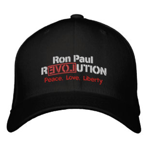 Bordada Ron Paul Revolution Borded Gorra