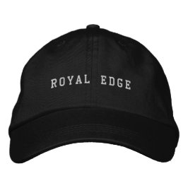 Bordada Royal Edge Talla Única Moda Gorra Negra Hombres Mu