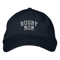 Rugby Mom Embroidered Gorra