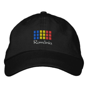 Bordada Rumanía Cap - Gorra de bandera rumana