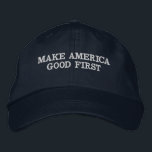 Bordada SBC_CO. M.A.G.F. Gorra<br><div class="desc">Como compañía que tenga gusto de considerarse como sinónimo con los fundamentales de cosas,  este gorra se diseña en la incorporación de la noción que antes de que algo pueda llegar a ser   "grande",  él debe primero entender lo que toma para ser bueno.</div>