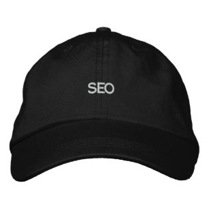 Bordada SEO Gorra negro
