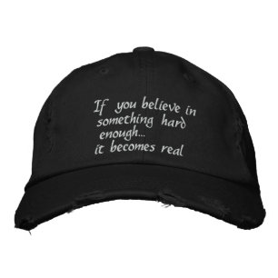 Bordada Si cree en algo bordado gorra