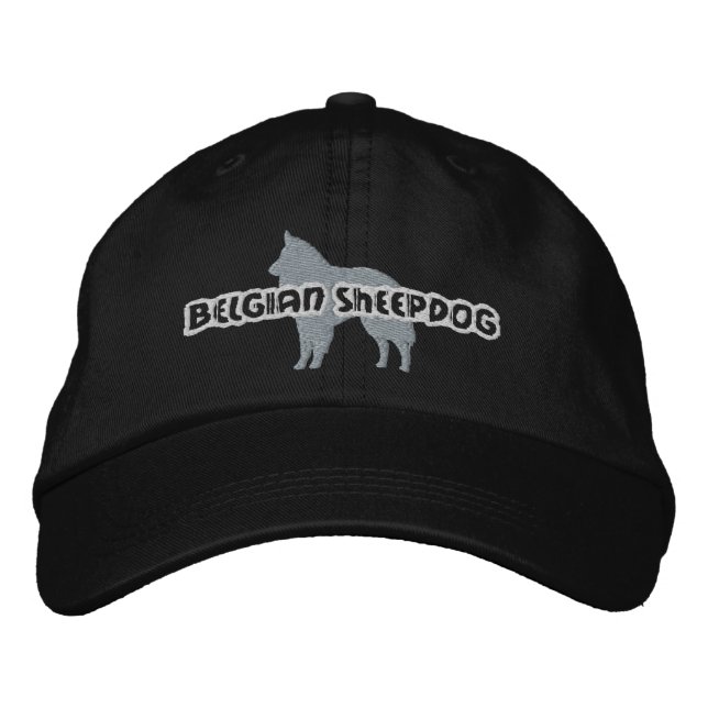 Bordada Silhouette Gorra belga de Sheepdog Embroidered (Anverso)