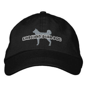 Bordada Silhouette Karelian Bear Dog Embroidered Gorra