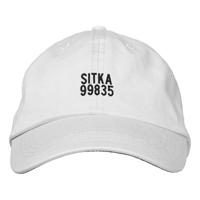 Bordada Sitka Alaska Gorra (Anverso)