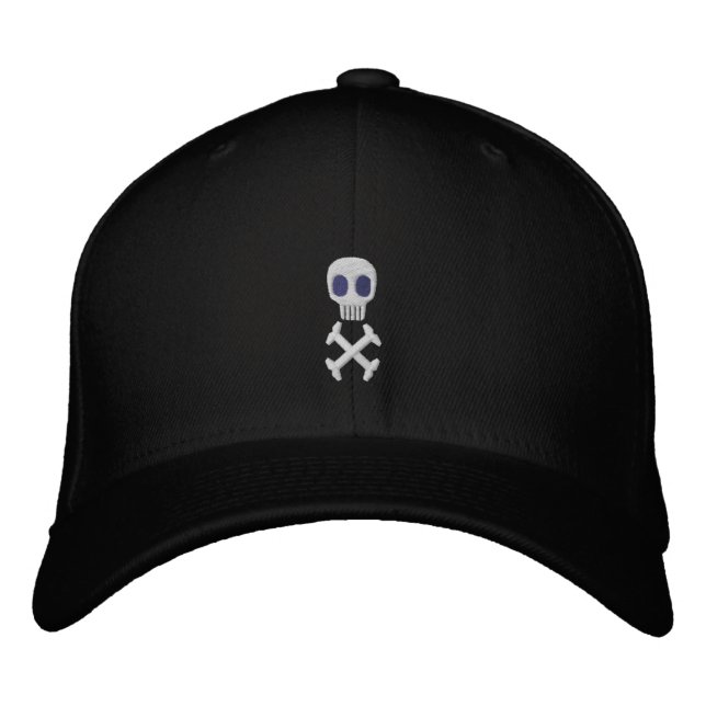 Bordada Skull & Crossbone Embrodered Gorra (Anverso)