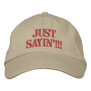 Bordada Sólo decir Gorra
