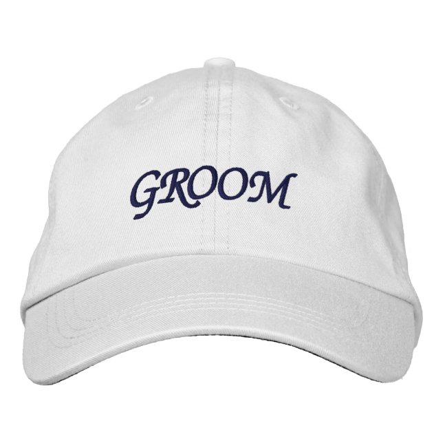 Bordada Soy el Gorra ajustable de Groom (Anverso)