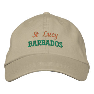 Bordada St Lucy, gorra de béisbol bordado en Barbados