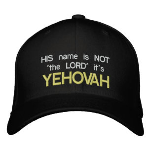 Bordada Su nombre NO es la gorra negra del SEÑOR