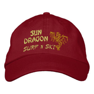 Bordada Sun Dragon Surf n ski Gorra