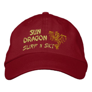 Bordada Sun Dragon Surf n ski Gorra