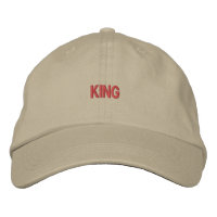 Super Cap King Texto Handsome Embrodered Gorra