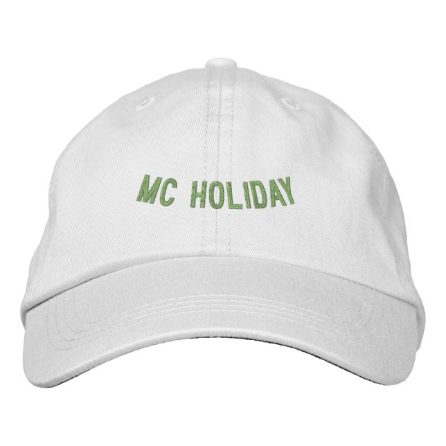 Bordada Super Gorra blanco de temporada de invierno de MC  (Anverso)