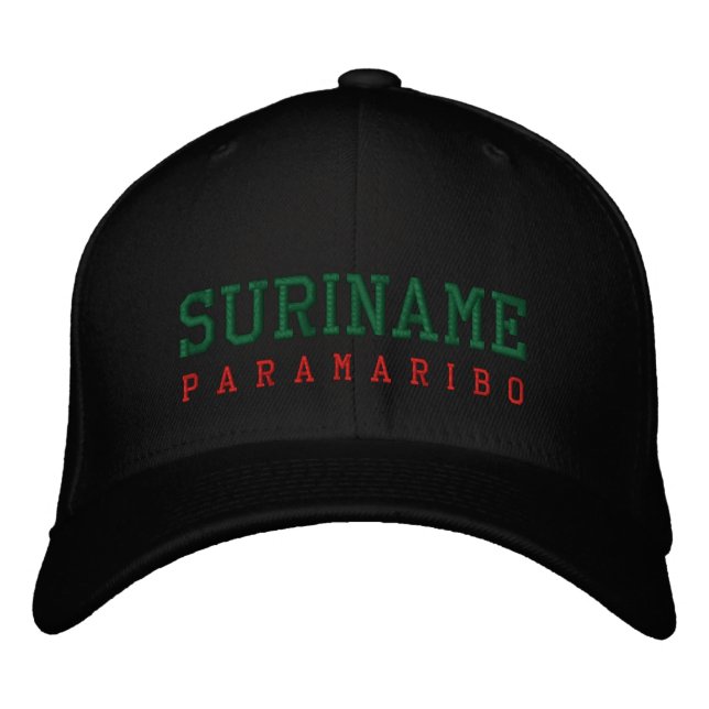 Bordada Surinam Paramaribo Gorra (Anverso)