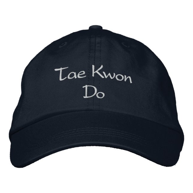 Bordada Tae Kwon Do Gorra (Anverso)