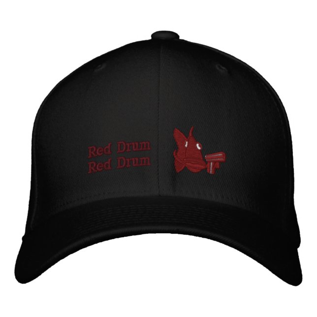 Bordada Tambor rojo - Gorra bordado (Anverso)