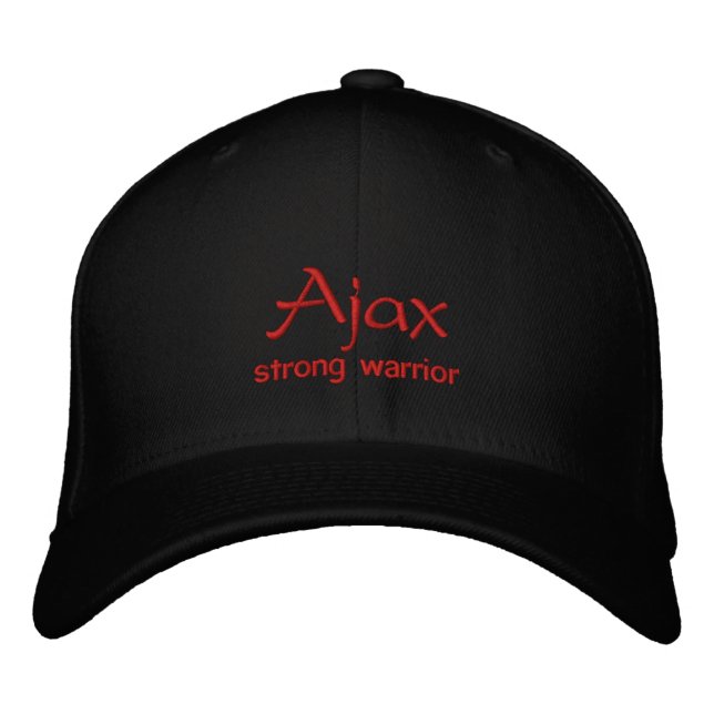 Bordada Tapón de nombre de Ajax / Gorra (Anverso)