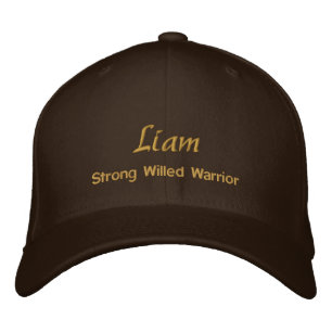 Bordada Tapón de nombre de liam / Gorra