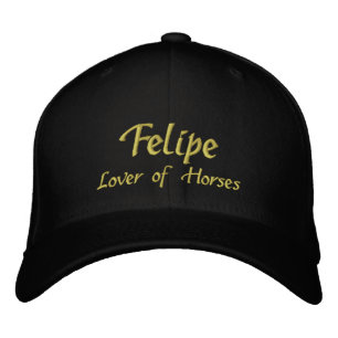 Bordada Tapón de nombre Felipe / Gorra