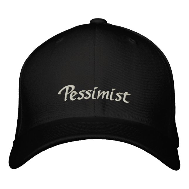 Bordada Tapón pesimista / Gorra (Anverso)