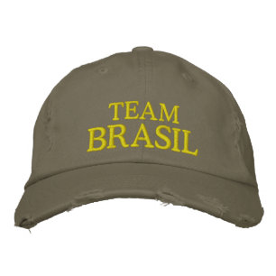 Bordada Team Brasil bordado gorra