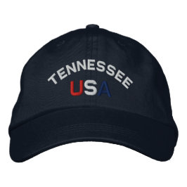Bordada Tennessee, EE.UU., Bordado Gorra azul de la marina