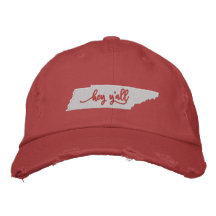 Tennessee Hey Y'all Gorra - Rojo