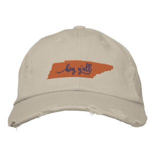 Bordada Tennessee Hey Y'all Gorra - Stone
