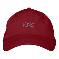 Texto KING Guay Visor Color del texto rojo Gorra -