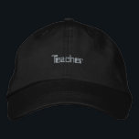 Bordada Texto personalizado del profesor Gorra profesional<br><div class="desc">Muestra tu pasión por la educación con nuestro Sombrero de algodón bordado con texto de maestro. Perfecto para educadores que quieren combinar comodidad y estilo,  este sombrero es una excelente adición a tu guardarropa.</div>