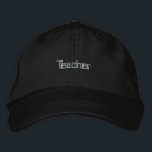 Bordada Texto personalizado del profesor Gorra profesional<br><div class="desc">Muestra tu pasión por la educación con nuestro Sombrero de algodón bordado con texto de maestro. Perfecto para educadores que quieren combinar comodidad y estilo,  este sombrero es una excelente adición a tu guardarropa.</div>